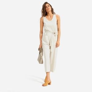 Everlane the luxe cotton jumpsuit XS